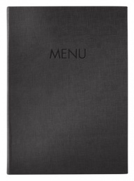 Étlaptartó, A4, keményfedeles, SIGEL „MENU”, antracit