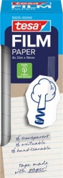 Ragasztószalag, írható, papír, 19 mm x 33 m, TESA "tesafilm®", átlátszó