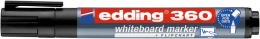 Tábla- és flipchart marker, 1,5-3 mm, kúpos, EDDING "360", fekete