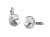 Fülbevaló, francia kapcsos, natúr fehér, SWAROVSKI® kristállyal, 12 mm, ART CRYSTELLA®
